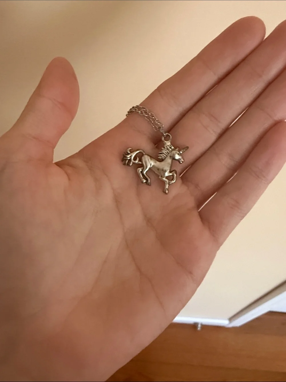 Silver Unicorn Necklace for Kids